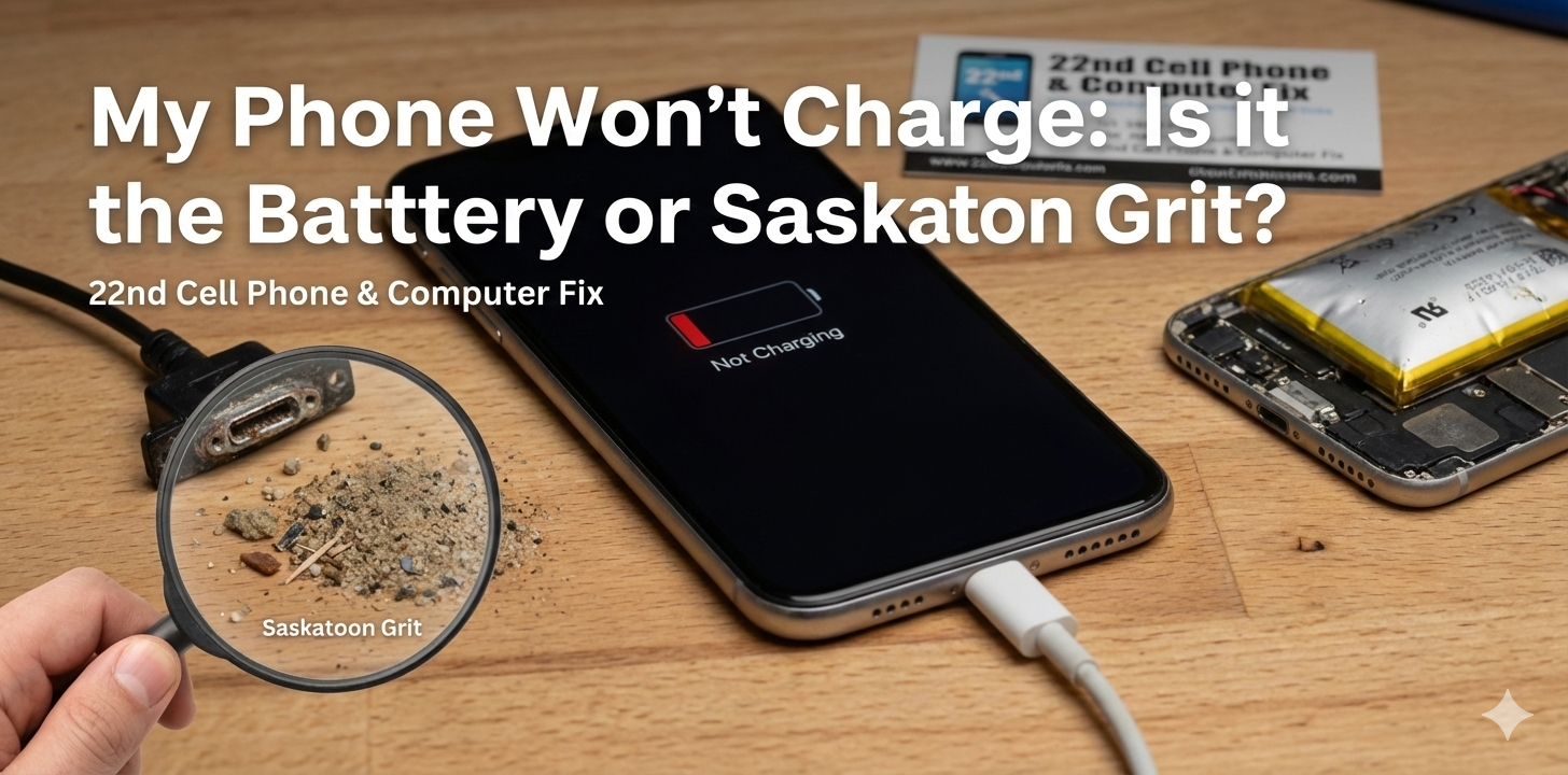 My Phone Won't Charge: Is it the Battery or Saskatoon Grit?