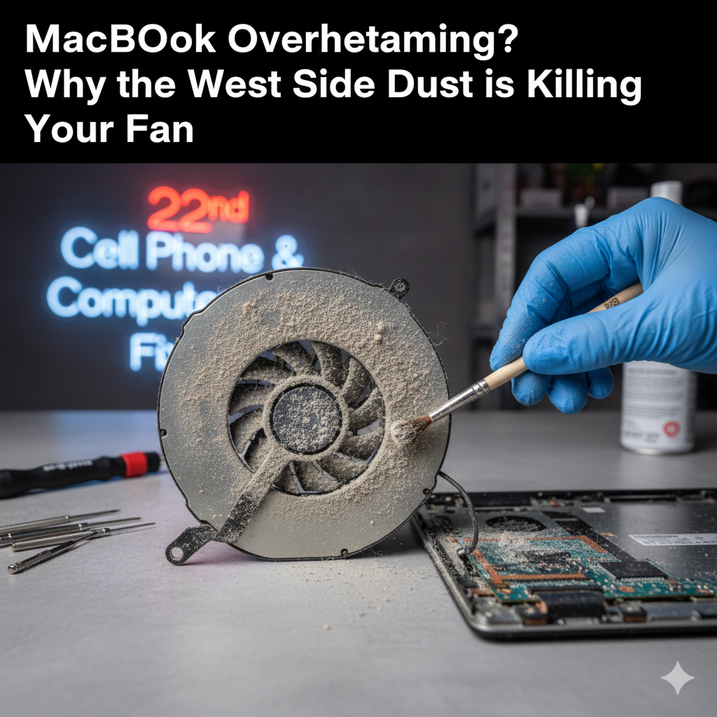 MacBook Overheating? Why the West Side Dust is Killing Your Fan